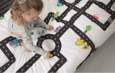 Preview: Snurk Kinder Bettwäsche Clay Traffic